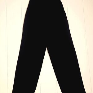 Vintage Briggs black gauze Minimalist high-waisted wide leg  pull-on pants